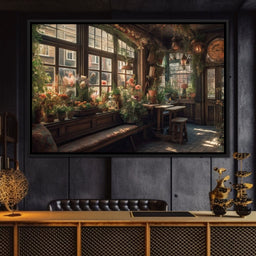 Floral Window - NicheCanvas