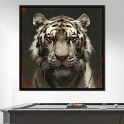 Tiger Gaze in Ember Hue - NicheCanvas