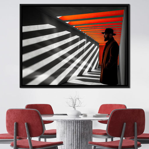 Shadows of Urban Sunrise Canvas Print
