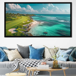 Coastal Greens and Ocean Breeze - NicheCanvas