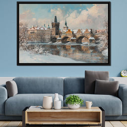 Winters Breath Over Prague - NicheCanvas