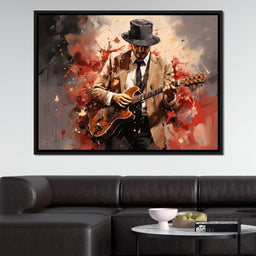 Trumpeter Serenade in Fedora - NicheCanvas