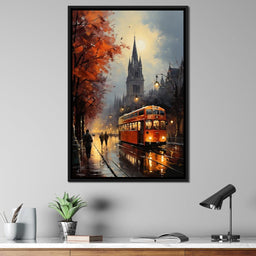 Vintage London Street - NicheCanvas