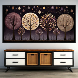 Violet Forest Four Seasons - NicheCanvas