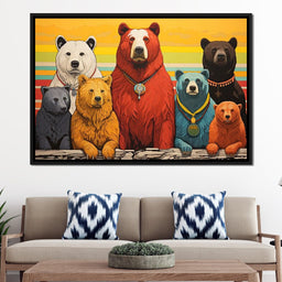 Kaleidoscope of Ursine Majesties - NicheCanvas