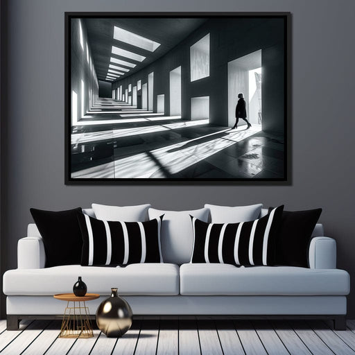 Shadowplay Geometric Solitude Canvas Print