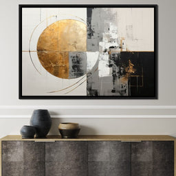 Golden Geometric Serenity - Tanni Cylon - NicheCanvas