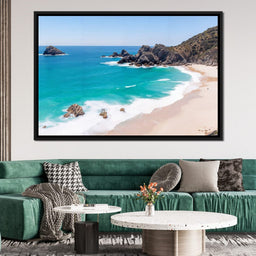 Turquoise Serenity Shores - NicheCanvas