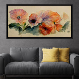 Watercolor Flowers - NicheCanvas