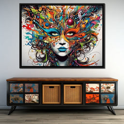 Vibrant Doodle of Visual Delight - NicheCanvas