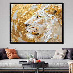 Golden Monarch Lion - NicheCanvas