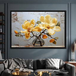 Yellow Magnolia Tree 6 - Wildrose Creations - NicheCanvas