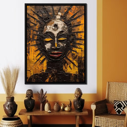 Tribal Mask 03 - Sakeem Gibbs - NicheCanvas