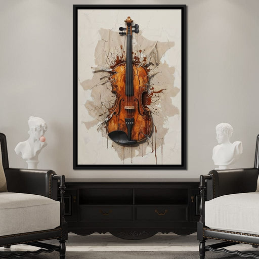 Violin Melody Unfurled Canvas Print