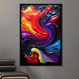 Twilight Abyss Energetic Pour - NicheCanvas