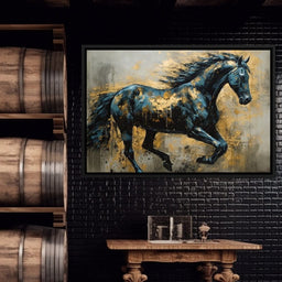 Gilded Stallion - NicheCanvas