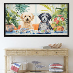 Teatime Tails and Blossoms - NicheCanvas