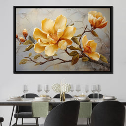 Yellow Magnolia Tree 3 - Wildrose Creations - NicheCanvas