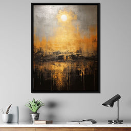 Romantic Gold-Flecked Atmosphere - NicheCanvas