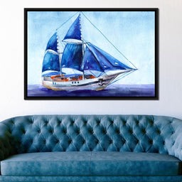 Blue Sails - NicheCanvas