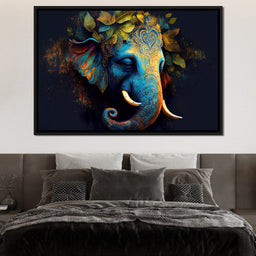 The Blue Elephant - NicheCanvas
