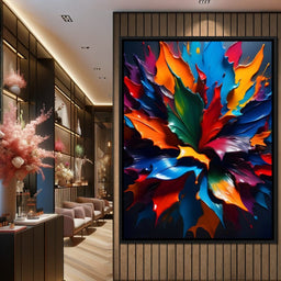 Paint Splatter Flower - Johanjjf - NicheCanvas