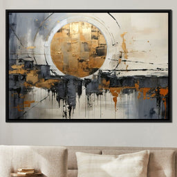 Golden Lunar Reflections - Tanni Cylon - NicheCanvas
