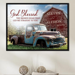 God Blessed the Broken Road - NicheCanvas