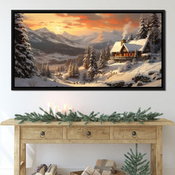 Christmas Cottage - NicheCanvas