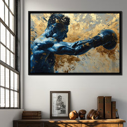 Azure Pugilist Unleashed - NicheCanvas