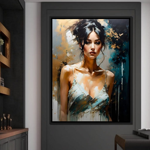 Female Portrait 0012 - Vizahn Burger Canvas Print