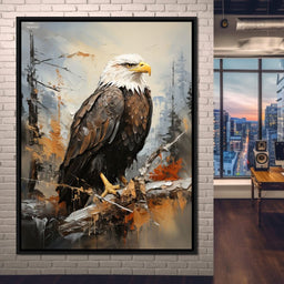 Majestic Eagle Outlook - NicheCanvas