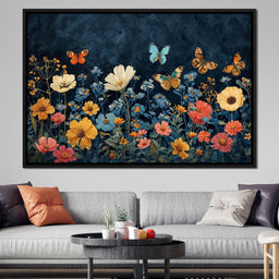 Midnight Blossom Ballet - NicheCanvas