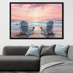 Vacation Beach Chairs - NicheCanvas
