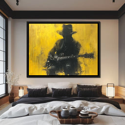 Golden Melody Silhouette - NicheCanvas