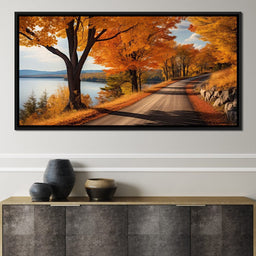Lone Fall Road - NicheCanvas