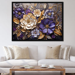 Glass Bloom in Golden Twilight - NicheCanvas