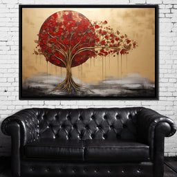 Golden Tree Autumn Symphony - NicheCanvas