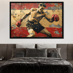 Vintage Boxing Legend - NicheCanvas