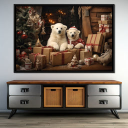 Christmas Spirit Bears - NicheCanvas