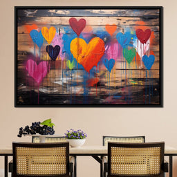 Spectrum of Embracing Hearts - NicheCanvas