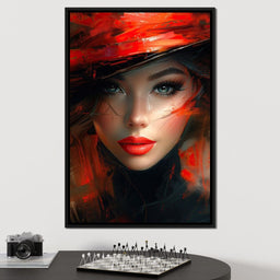 Siren in Rouge Overture - NicheCanvas