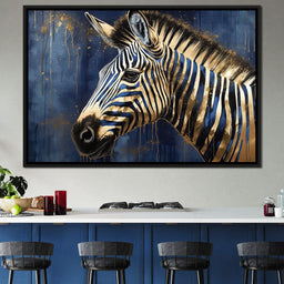 Gilded Zebra - NicheCanvas