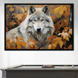Autumnal Arctic Wolf - NicheCanvas