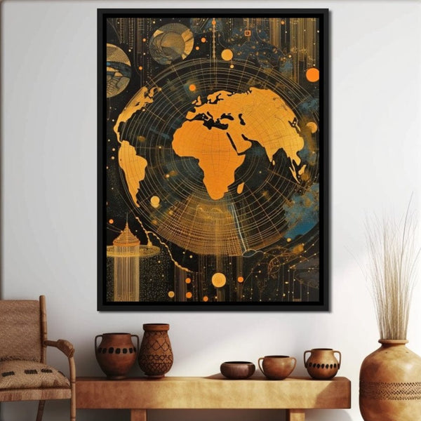 World Maps Wall Art | NicheCanvas