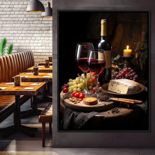 Wine Cheese Banquet Canvas Print