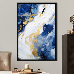 Glossy Liquid Abstraction - NicheCanvas