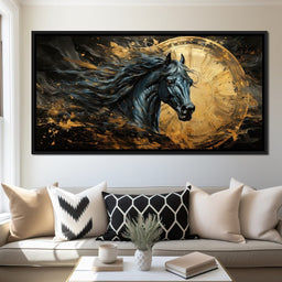 Astral Equine Eclipse - NicheCanvas
