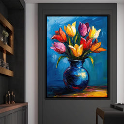 Tulips Flowers Bouquet - NicheCanvas