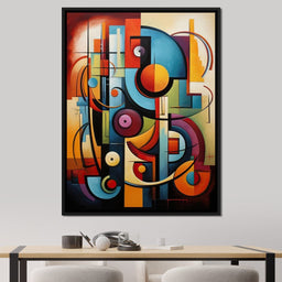 Mosaic of Colorful Cubism - NicheCanvas
